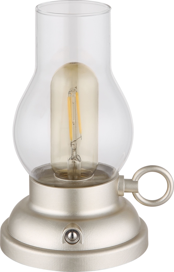 Globo - LED Lampada da tavolo touch ricaricabile e dimmerabile LED/1W/3,7V 1200 mAh cromo opaco