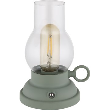 Globo - LED Lampada da tavolo touch ricaricabile e dimmerabile LED/1W/3,7V 1200 mAh verde