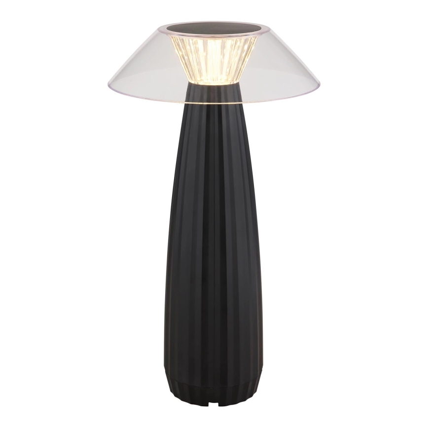 Globo - LED Lampada da tavolo touch ricaricabile e dimmerabile LED/1W/3,7V 3000K 1200mAh nero