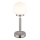 Globo - LED Lampada da tavolo touch ricaricabile e dimmerabile LED/2,5W/5V 1800mAh 2700/4000/6500K cromo opaco