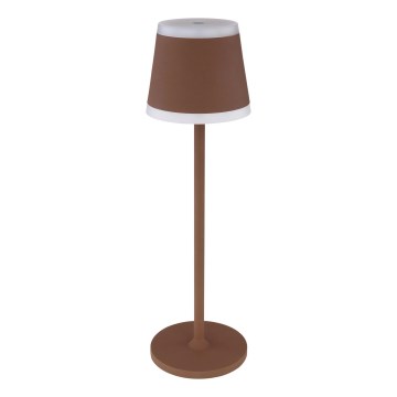 Globo - LED Lampada da tavolo touch ricaricabile e dimmerabile LED/4,6W/3,7V 3000K 1800mAh marrone IP54