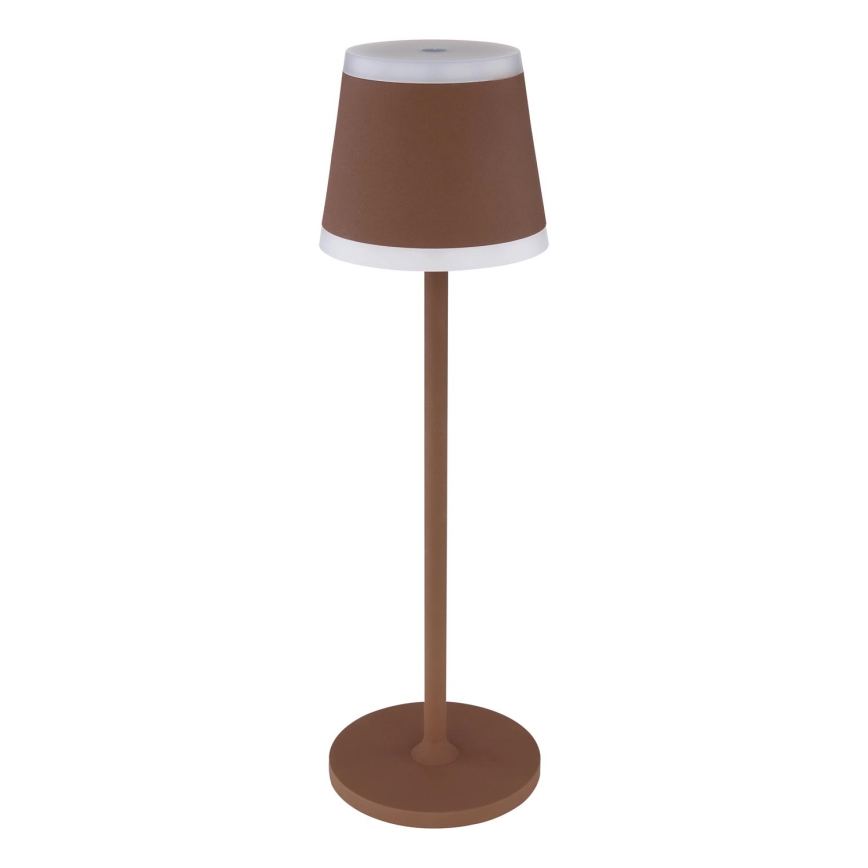Globo - LED Lampada da tavolo touch ricaricabile e dimmerabile LED/4,6W/3,7V 3000K 1800mAh marrone IP54