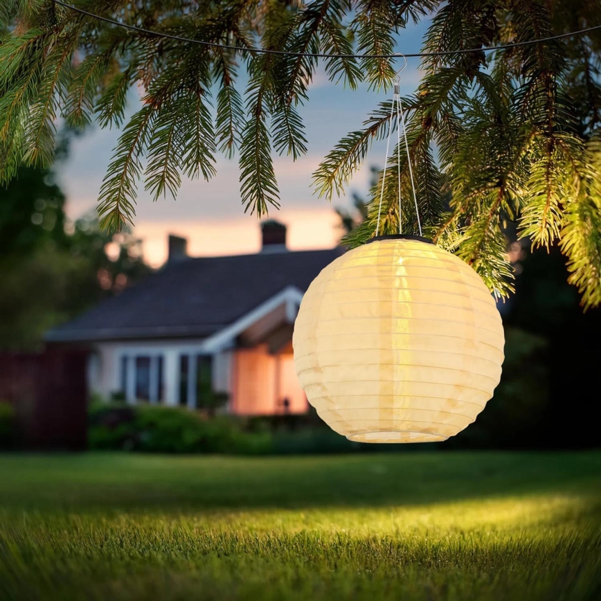 Globo - LED Lampada solare a sospensione LED/0,5W/3V IP44 300 mAh beige