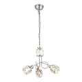 Globo - LED Lampadario a sospensione con catena 3xE14/40W/230V + LED/5W