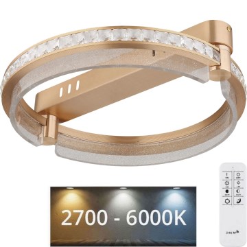 Globo - LED Plafoniera di cristallo dimmerabile LED/36W/230V 2700K-6000K + telecomando