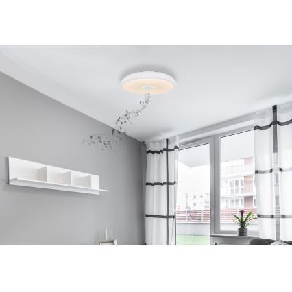 Globo - LED RGBW Lampada da bagno dimmerabile con altoparlante LED/18W/230V IP44 + telecomando