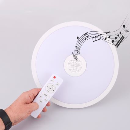 Globo - LED RGBW Lampada da bagno dimmerabile con altoparlante LED/18W/230V 3000-6500K IP44 + telecomando