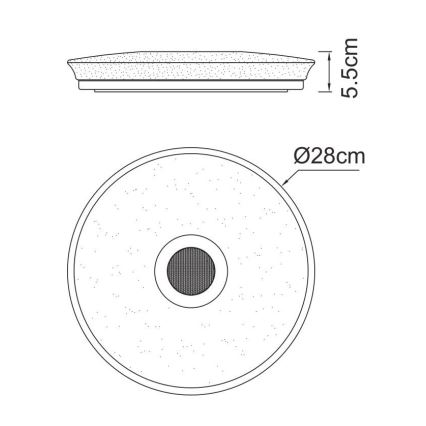 Globo - LED RGBW Lampada da bagno dimmerabile con altoparlante LED/18W/230V IP44 + telecomando