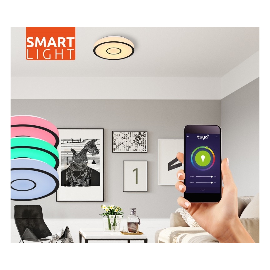 Globo - LED RGB Lampada da bagno con dimmer LED/30W/230V IP44 Wi-Fi Tuya + telecomando