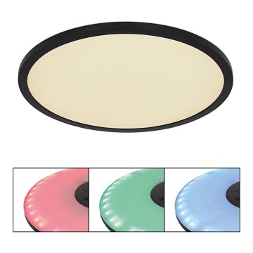 Globo - LED RGB Plafoniera dimmerabile da bagno LED/21W/230V 3000-6000K + telecomando IP44 nero