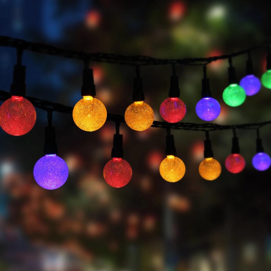 Globo - LED RGB Solare catena 20xLED/0,06W/3V 770 cm IP44