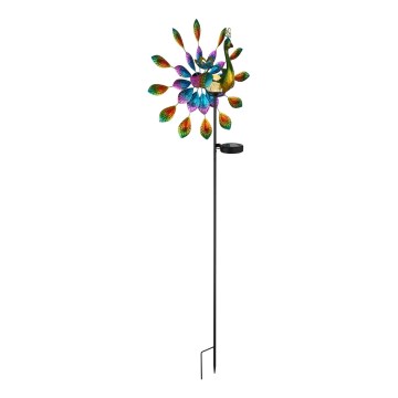 Globo - LED Solare decorazione LED/0,06W/3V IP44 pavone