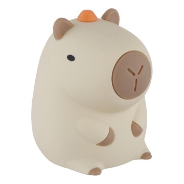 Globo - Luce notturna ricaricabile per bambini LED RGBW dimmerabile, LED 1,5W/5V, batteria 1200 mAh, capibara
