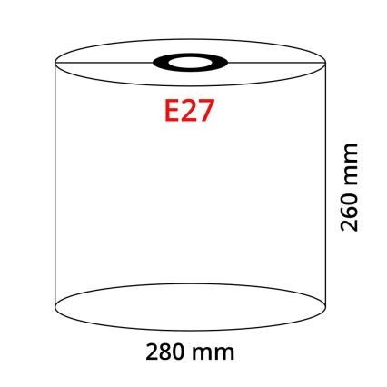 Globo - Paralume per lampadario E27 diametro 28 cm