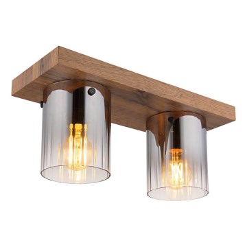 Globo - Plafoniera da soffitto 2xE27/40W/230V 16x41 cm