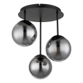 Globo - Plafoniera da soffitto 3xE14/25W/230V nera