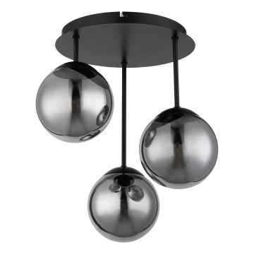 Globo - Plafoniera da soffitto 3xE14/25W/230V nera