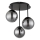 Globo - Plafoniera da soffitto 3xE14/25W/230V nera