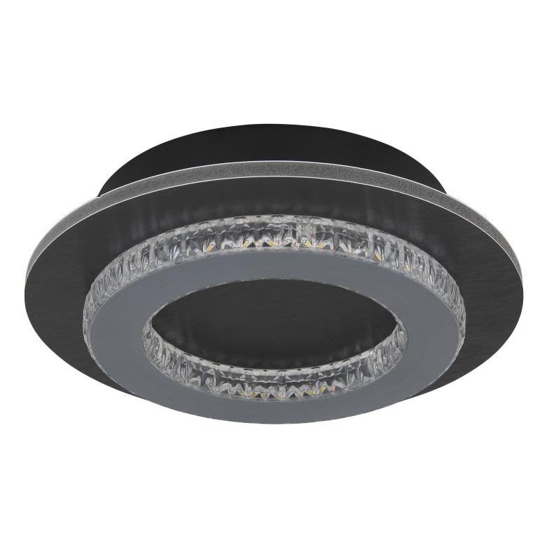 Globo - Plafoniera LED/12W/230V, 3000/4000/6500K, Ø 20 cm, antracite