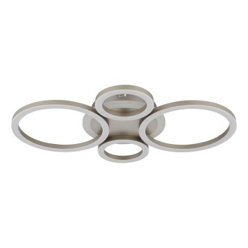 Globo - Plafoniera LED 40 W, 230 V, 2700/4500/6500 K, Ø 35,5 × 53 cm, ottone