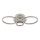 Globo - Plafoniera LED 40 W, 230 V, 2700/4500/6500 K, Ø 35,5 × 53 cm, ottone