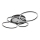 Globo - Plafoniera LED/40W/230V 4000K 72x52 cm nera
