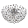 Globo - Plafoniera LED 6xG9/3,5W/230V diametro 60 cm cromo lucido