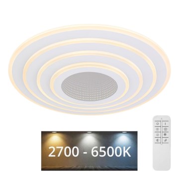 Globo - Plafoniera LED dimmerabile 40W 230V 2700–6500K Wi‑Fi Tuya Ø 42 cm + telecomando