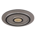 Globo - Plafoniera LED dimmerabile 40W/230V 3000-6500K Ø 45 cm nero + telecomando