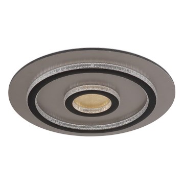 Globo - Plafoniera LED dimmerabile 40W/230V 3000-6500K Ø 45 cm nero + telecomando
