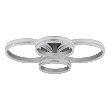 Globo - Plafoniera LED dimmerabile 90W/230V 2700-6000K argento + telecomando
