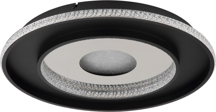 Globo - Plafoniera LED dimmerabile LED/30W/230V 2700-6500K diametro 52,5 cm nero + telecomando