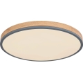 Globo - Plafoniera LED dimmerabile LED/40W/230V 2700-6500K diametro 60 cm + telecomando marrone/grigio