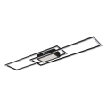 Globo - Plafoniera LED dimmerabile LED/42W/230V 2700-6500K 19,6x96 cm nera + telecomando