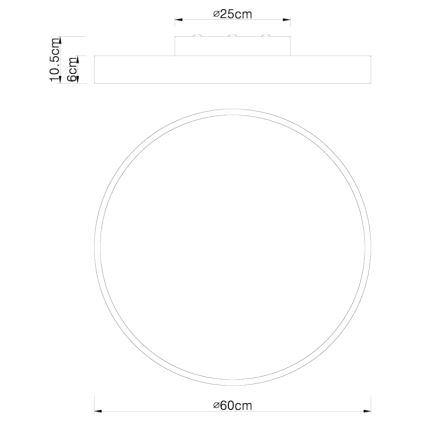 Globo - Plafoniera LED dimmerabile LED/48W/230V 3000-6000K + telecomando