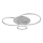 Globo - Plafoniera LED dimmerabile LED/54W/230V 2700-6500K 90x70 cm argento + telecomando