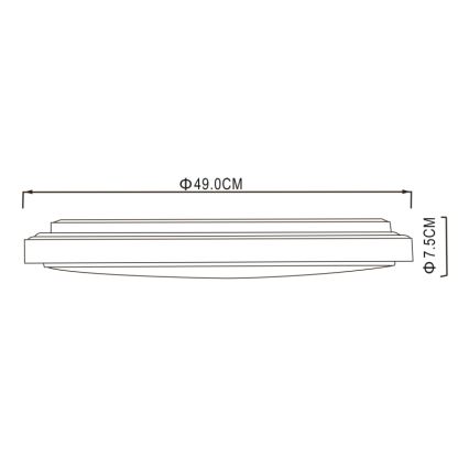 Globo - Plafoniera LED LED/32W/230V 3000/4000/6000K diametro 49 cm