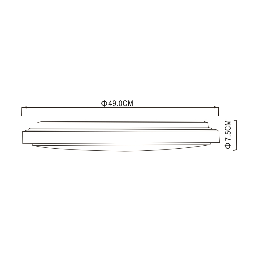 Globo - Plafoniera LED LED/32W/230V 3000/4000/6000K diametro 49 cm