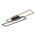 Globo - Plafoniera LED LED/30W/230V 3000K 60x80 cm nero/oro