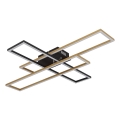 Globo - Plafoniera LED LED/40W/230V 3000K 60x80 cm nero/oro