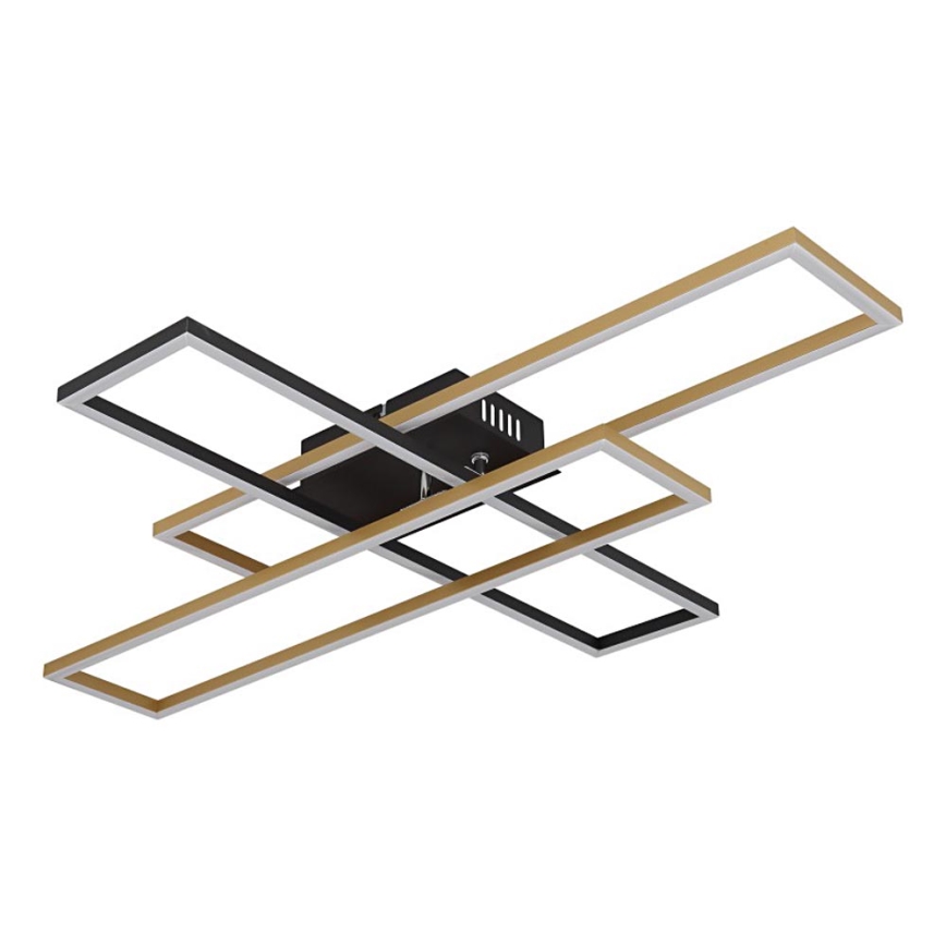 Globo - Plafoniera LED LED/40W/230V 3000K 60x80 cm nero/oro