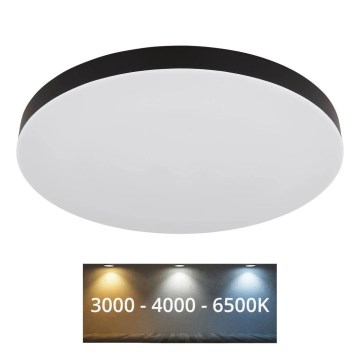 Globo - Plafoniera LED LED/50W/230V 3000K/4000K/6500K diametro 50 cm nero