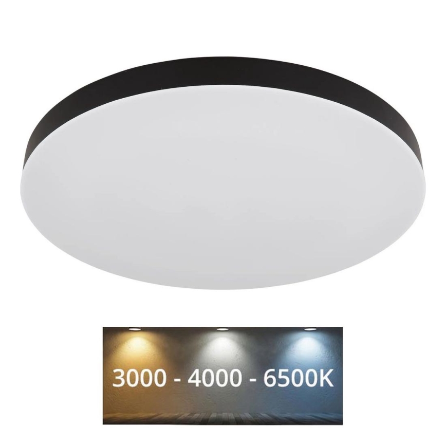 Globo - Plafoniera LED LED/50W/230V 3000K/4000K/6500K diametro 50 cm nero