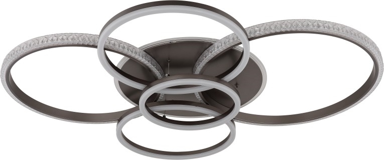 Globo - Plafoniera LED LED/70W/230V 3000K 88x110 cm antracite