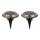 Globo - SET 2x Lampada LED solare LED/0,72W/3V 3200K IP44 300 mAh