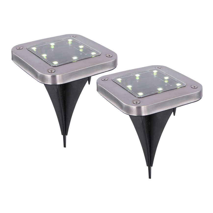 Globo - SET 2x Lampada LED solare LED/0,8W/1,2V IP44 300 mAh