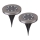 Globo - SET 2x Lampada LED solare LED/0,8W/3V IP44 300 mAh