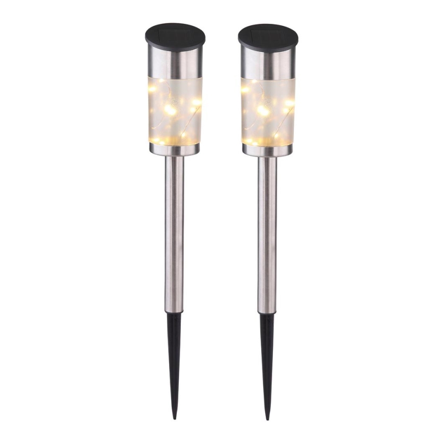 Globo -  SET 2x Lampada solare 10xLED/0,06W/1,2V IP44