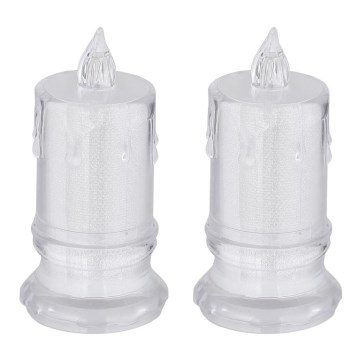 Globo - SET 2x LED Candele LED/0,25W/3xLR1130
