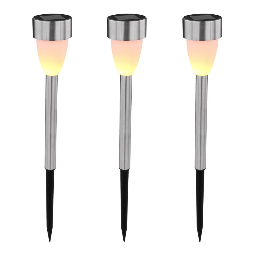 Globo - SET 3x Lampada solare 3xLED/0,06W/1,2V IP44 200 mAh